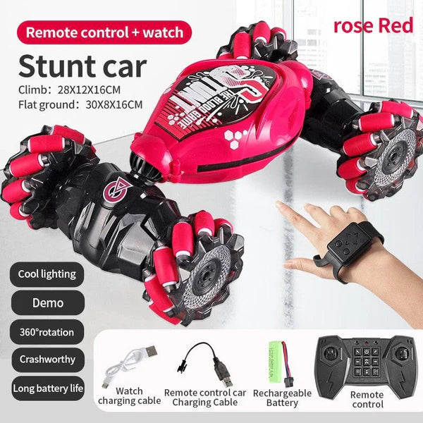 Stunt Car, 4WD 2.4GHz Remote Control Gesture Sensor Toy Car Toy Cars for kids